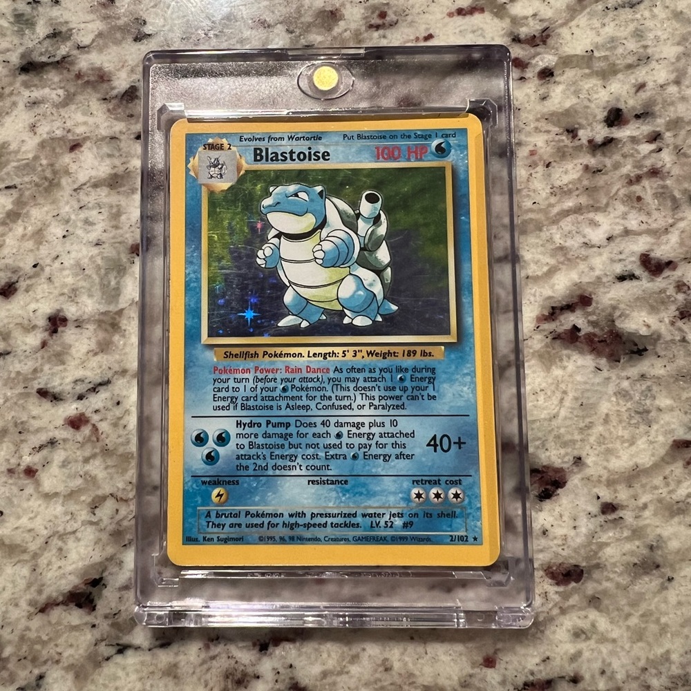 Pokémon TCG Blastoise Base Set 2/102 Holo Unlimited Holo Rare